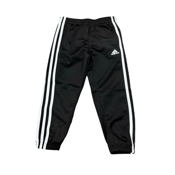 Adidas Boys Track Suit Set Size 4 Black White Stripes Jacket & Pants NWT - Picture 6 of 9